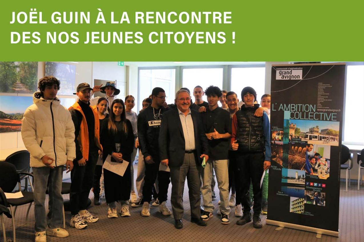 Joël Guin à la rencontre des jeunes citoyens